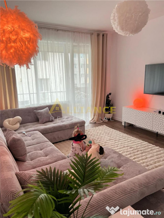 Apartament 3 camere in Kristal Residence – mobilat util...