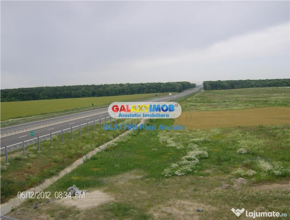 Teren Snagov Nod Autostrada A3 vedere Padure 7000 mp