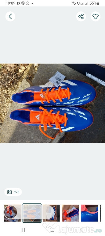 Ghete fotbal NOI Adidas Predator, nr 44