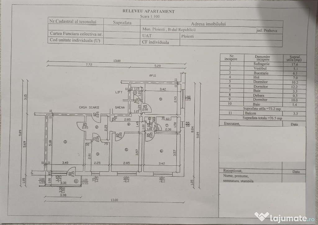 Apartament 4 camere de vânzare – Ploiești, Bld. Republicii