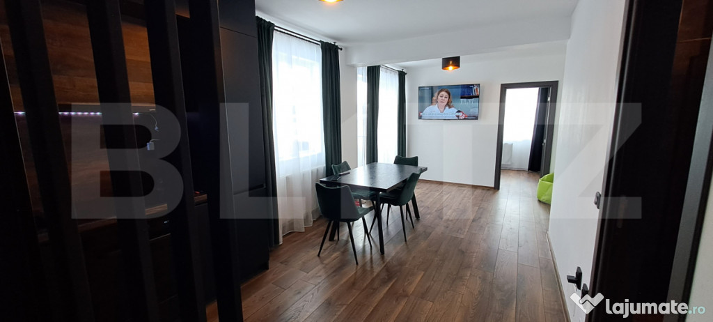 Apartament cu 3 camere, 50 mp , la etajul 2, cu balcon ,in z