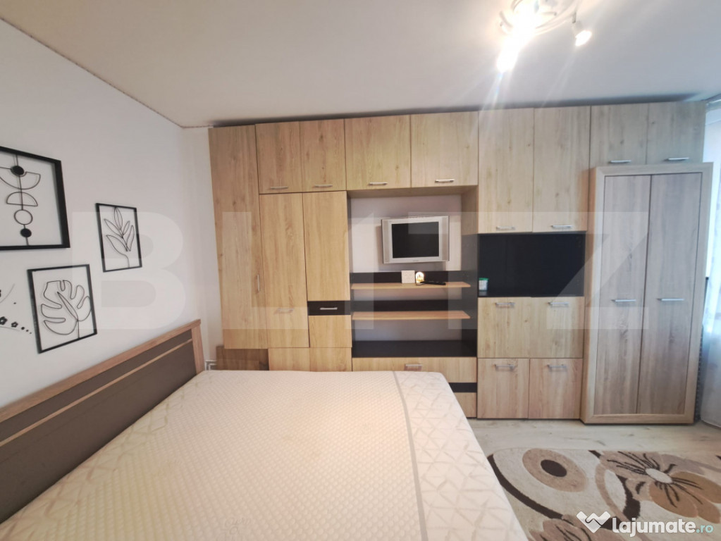 BLITZ vă propune spre vânzare o garsonieră complet mobila