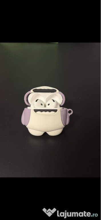 Husă AirPods gen 4 – design rechin, cool & protectiv