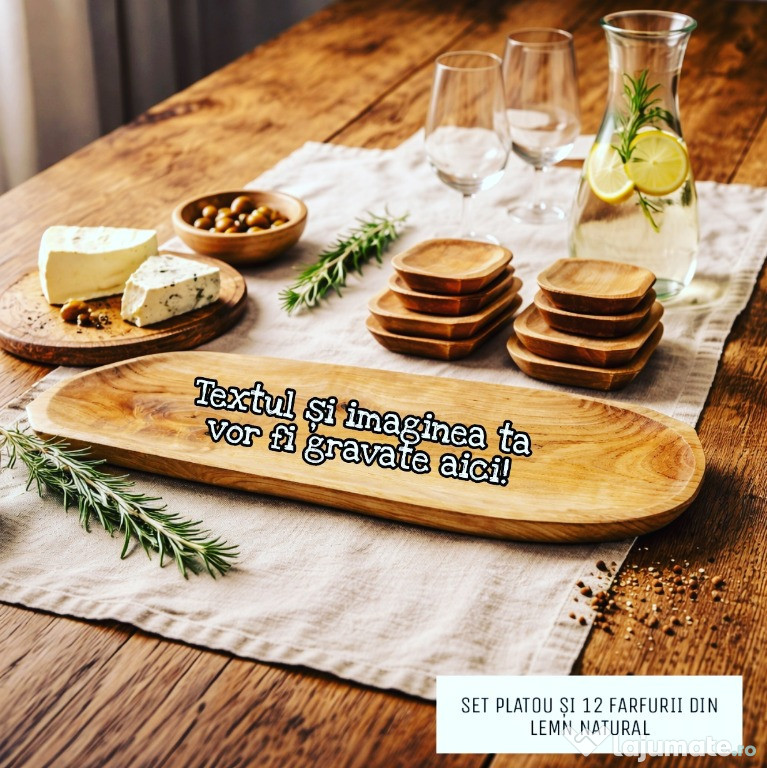 Obiecte utile din bambus/lemn personalizate