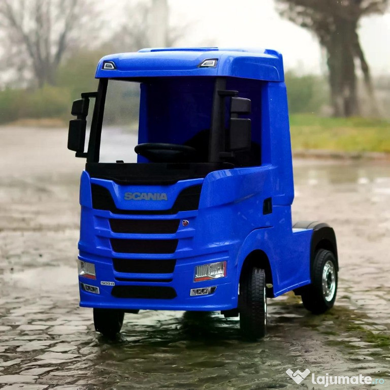 Camion electric pt. copii SCANIA R-SERIES 4x45W 12V 14Ah Blue
