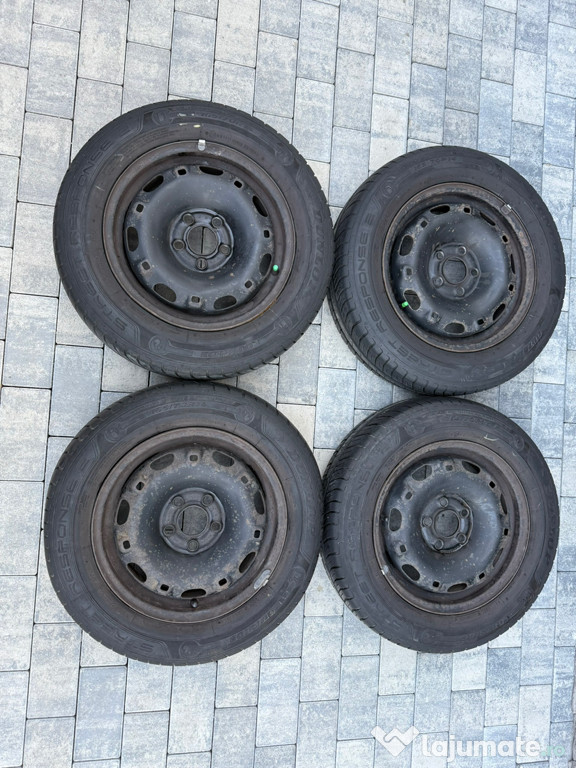 Set jante VW POLO cu cauciucuri DUNLOP 165/70/14!