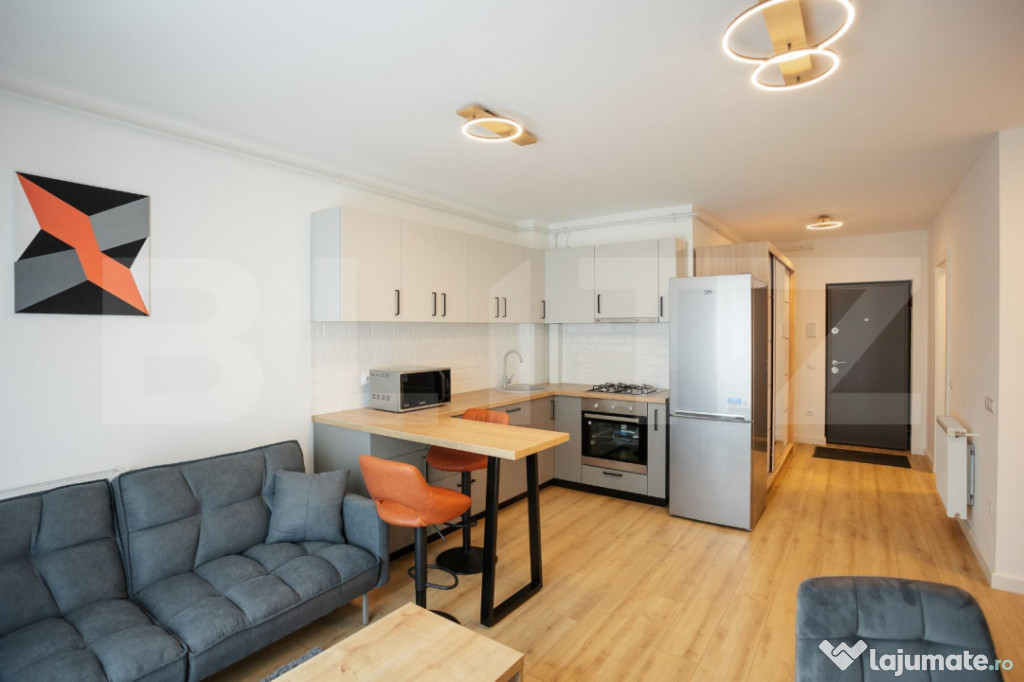 Apartament cu 2 camere, cochet, bloc cu lift, parcare, zona