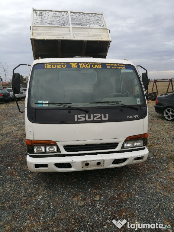 Isuzu npr basculabil pe trei parti