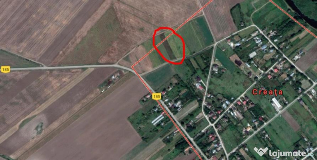 Teren casa, sat Creata, com Dascalu 2500mp