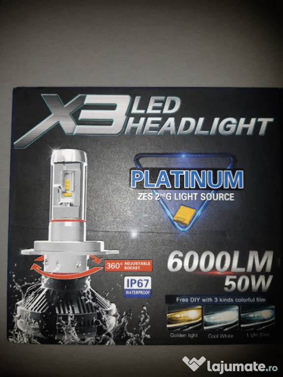 Becuri H7 led x3