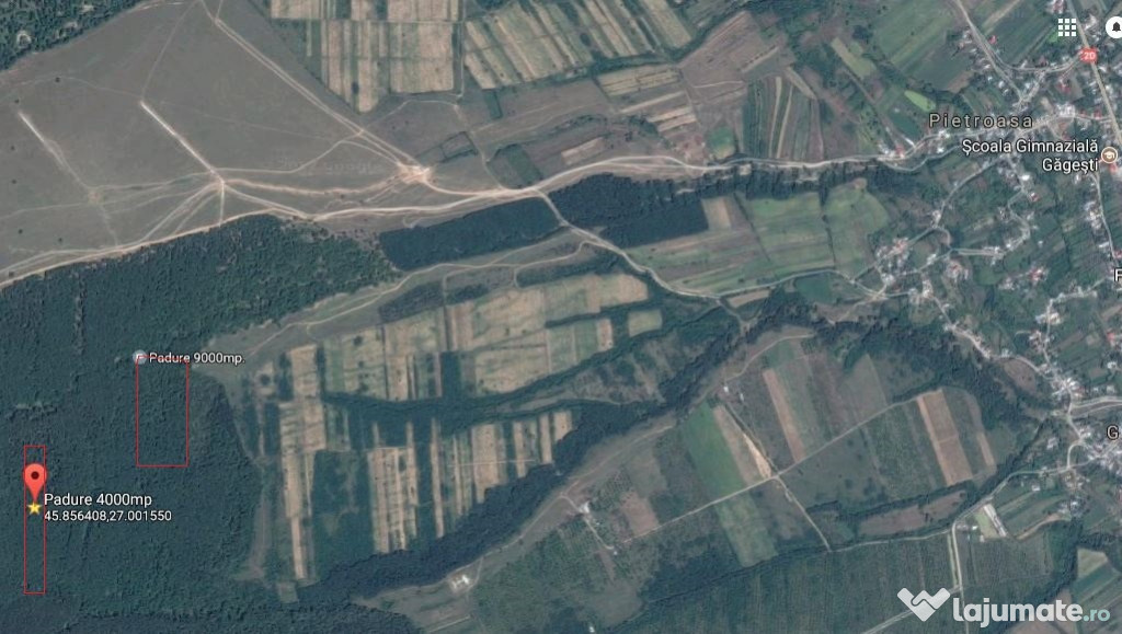 Parcele teren Pădure 1,3ha Găgești - Bolotești, Vrancea.