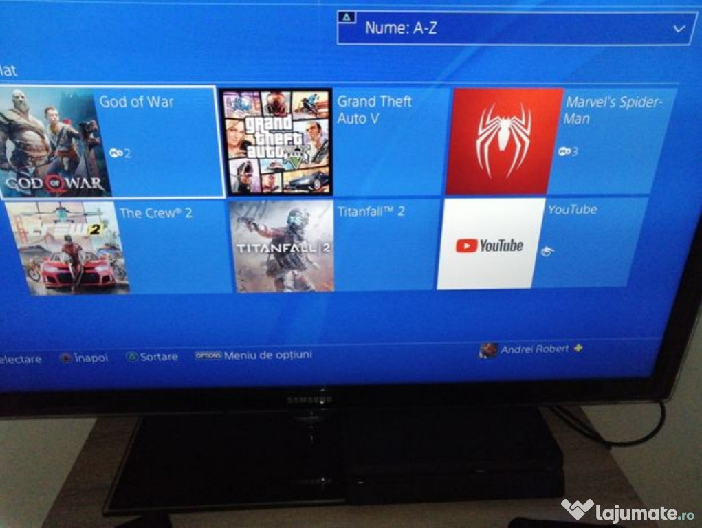 Ps4 Slim 500 GB 3ani Garanție+17 jocuri Schimb cu pc de gami