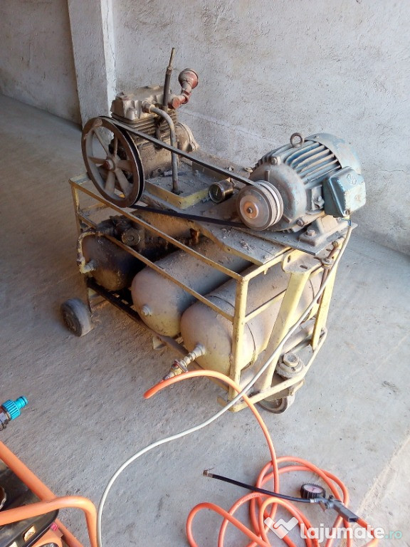 Compressor 2pistoane motor trifazat 3butelii