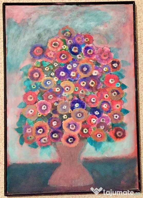 Pictura Tablou Viorel Marginean "Vaza cu flori "