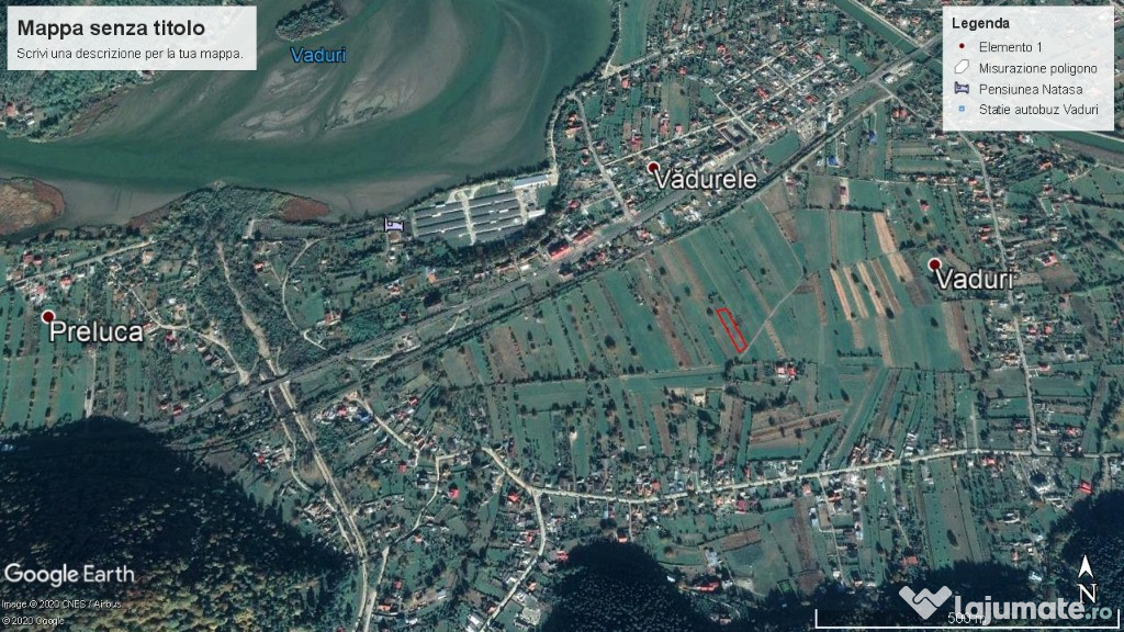 1200 mp teren intravilan ,vadurele neamt