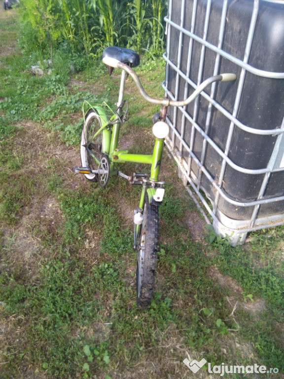 Bicicleta Pegas verde cu negru