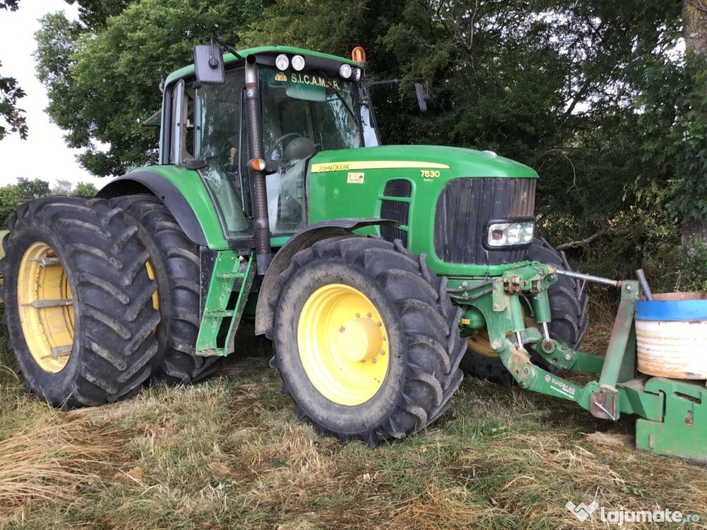 Tractor John Deere 7530 an 2008 7000 ore, citie power quad
