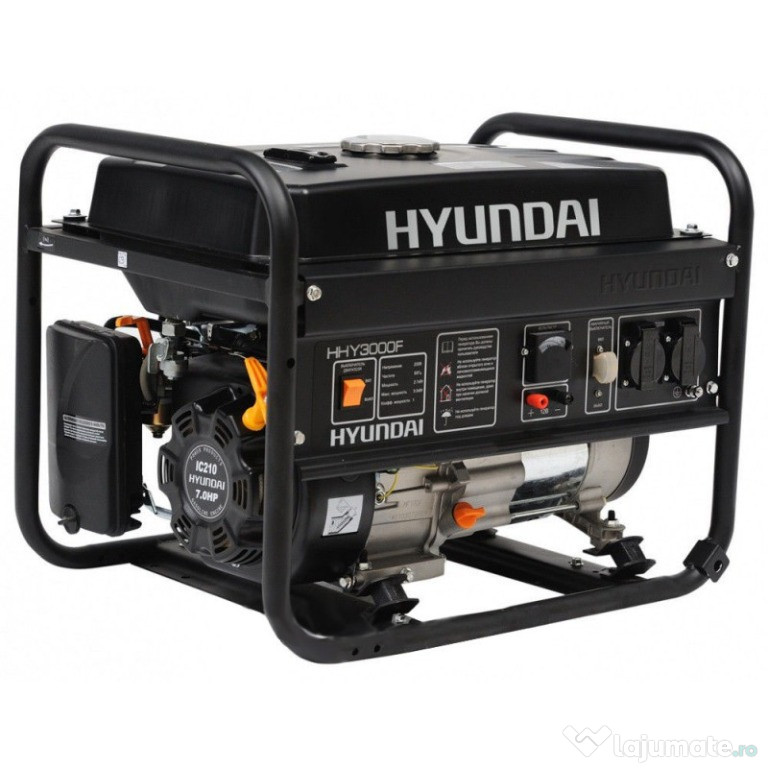 Generator de curent, monofazat, 6.5CP, 2.8kW, 3.6l, HHY3000F