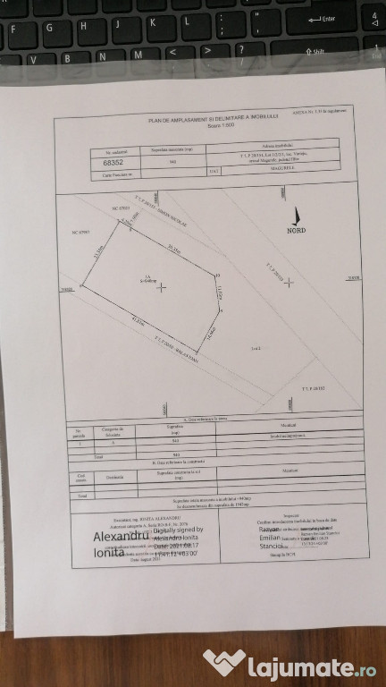 Teren intravilan 940 mp