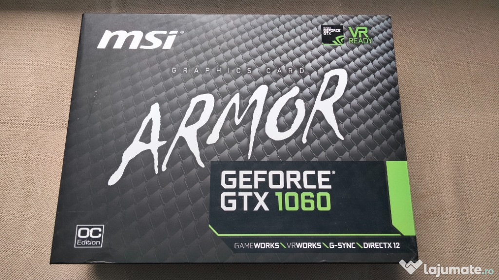 Placa video Msi Geforce Gtx 1060 6Gb 192 Bit