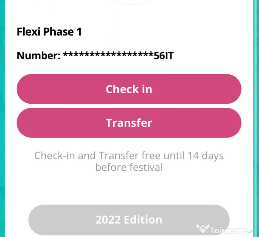 Bilet Neversea 2022 NEGOCIABIL