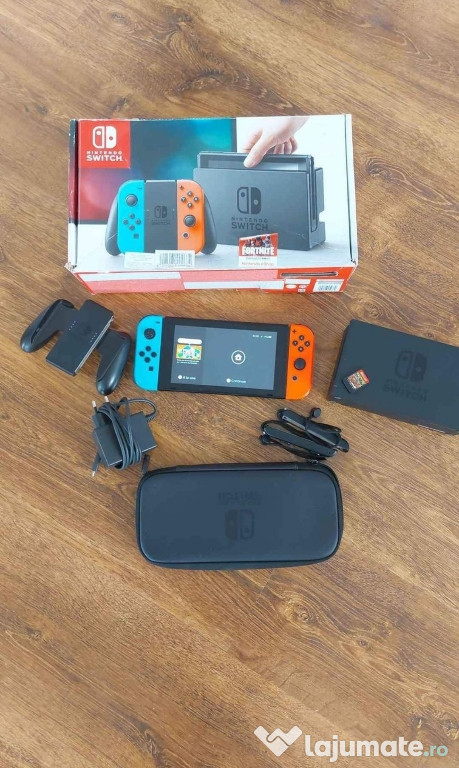 Nintendo switch + minecraft + accesorii