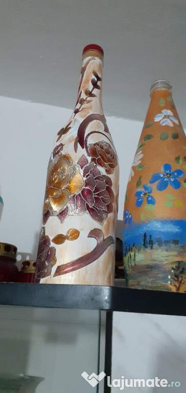Sticle artizanat decorate