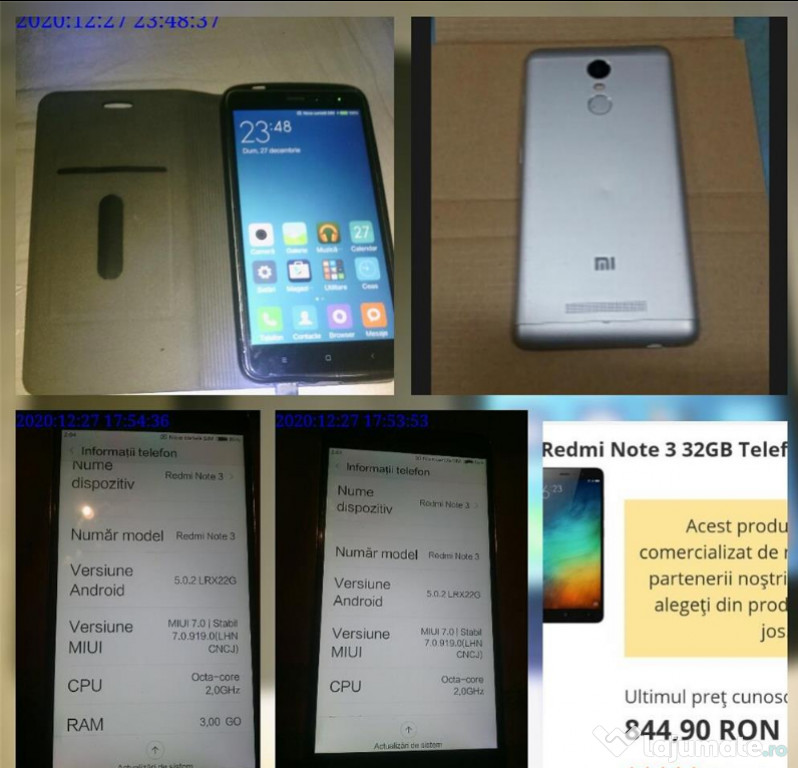 Telefon Xiaomi Redmi Note 3 32GB 3GB RAM dual SIM Octa-Core