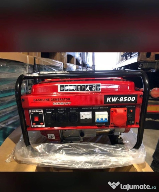 Generatoare electrice pe benzina Kw-8500 230/400V/50Hz noi s