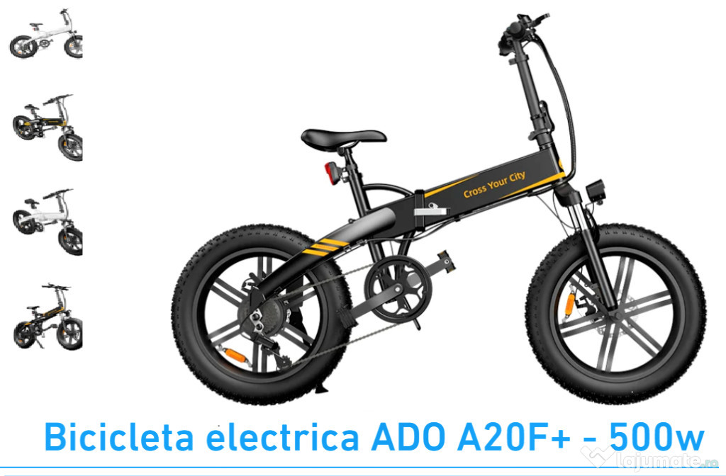 Bicicletă electrică ADO A20F+, fat bike nouă, doar probată