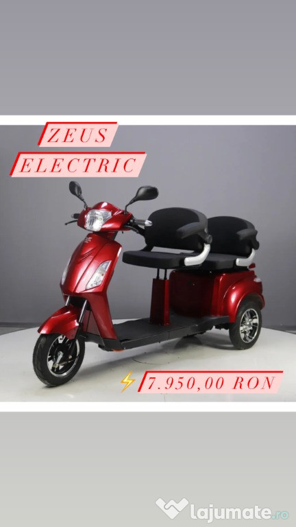 Tricicleta Electrica, Fara Permis Motor 1000W, Volta M4+, Au