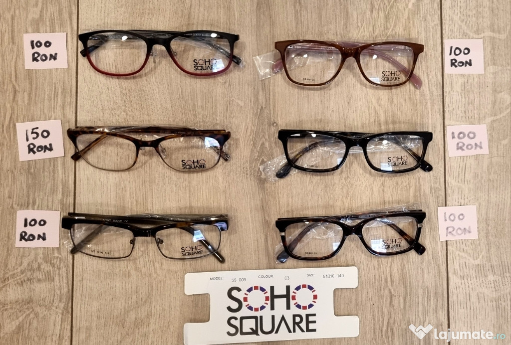 Rame ochelari Soho Square Noi