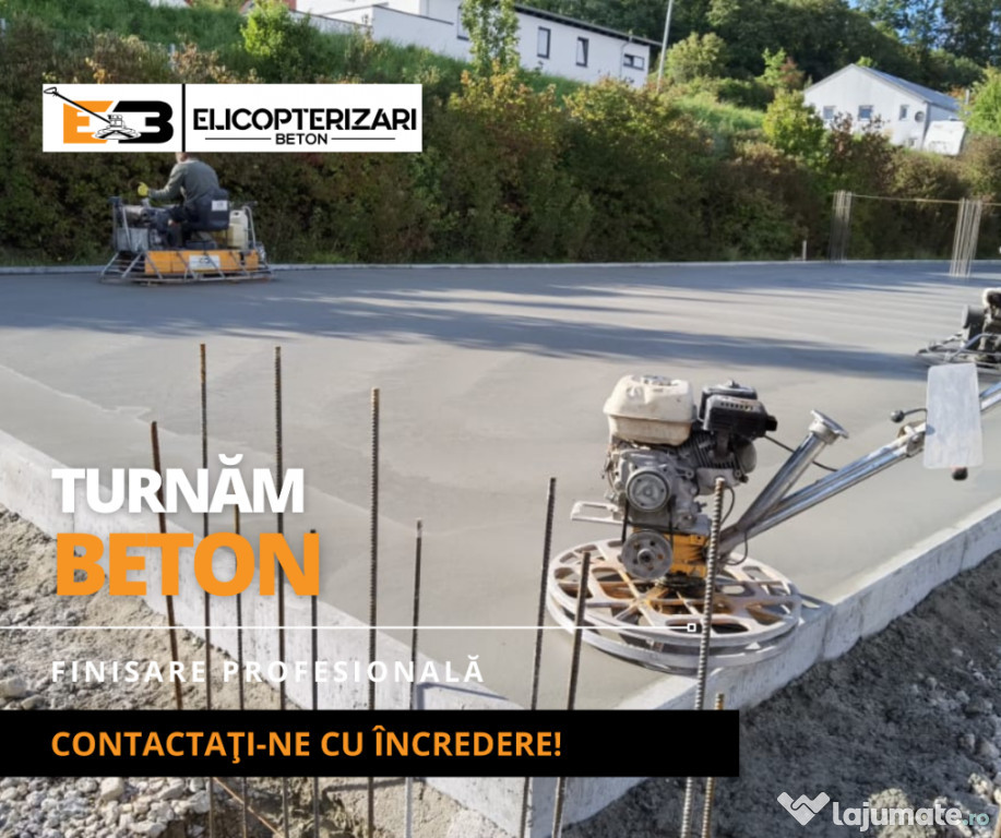 Turnare și elicopterizare betoane. Oriunde în țară!