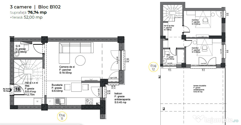 Apartament 3 camere in bloc nou, Avantgarden3 Brasov