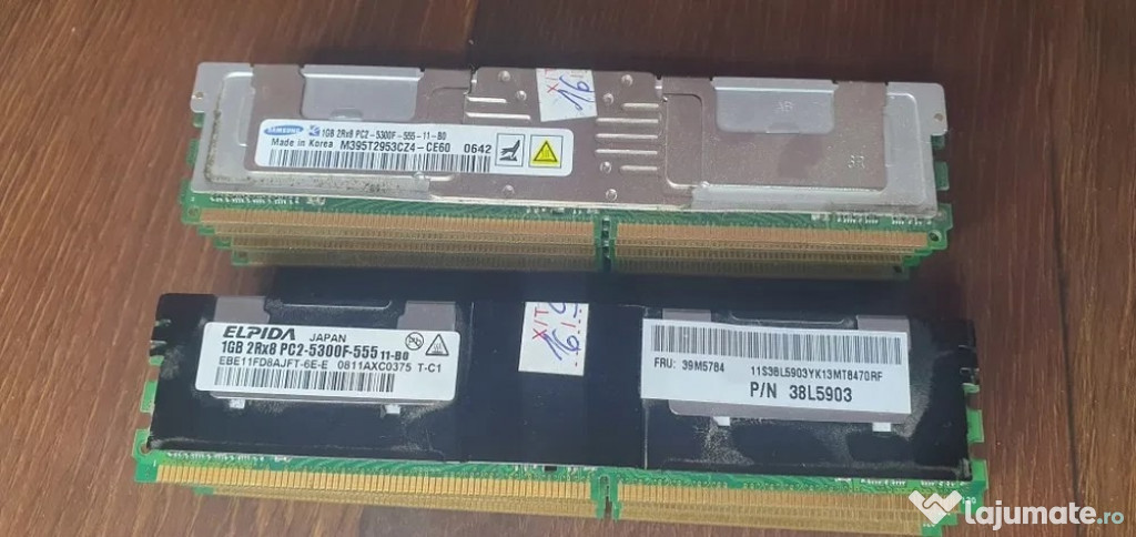 Memorii DDR2 de 1GB PC2-5300F pt. server