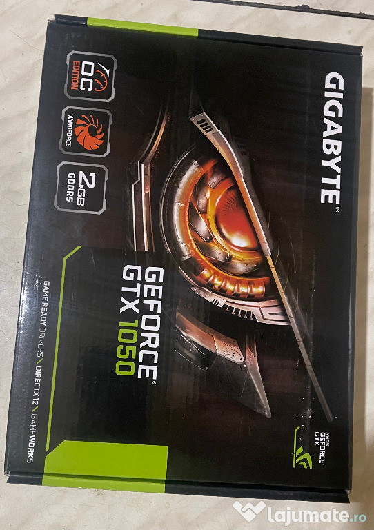 Placa video Gigabyte GeForce GTX 1050 OC, 2GB GDDR5, 128-bit NOUA