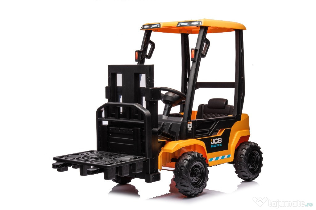 Motostivuitor electric pentru copii JCB 2x 35W 12V culoare galben