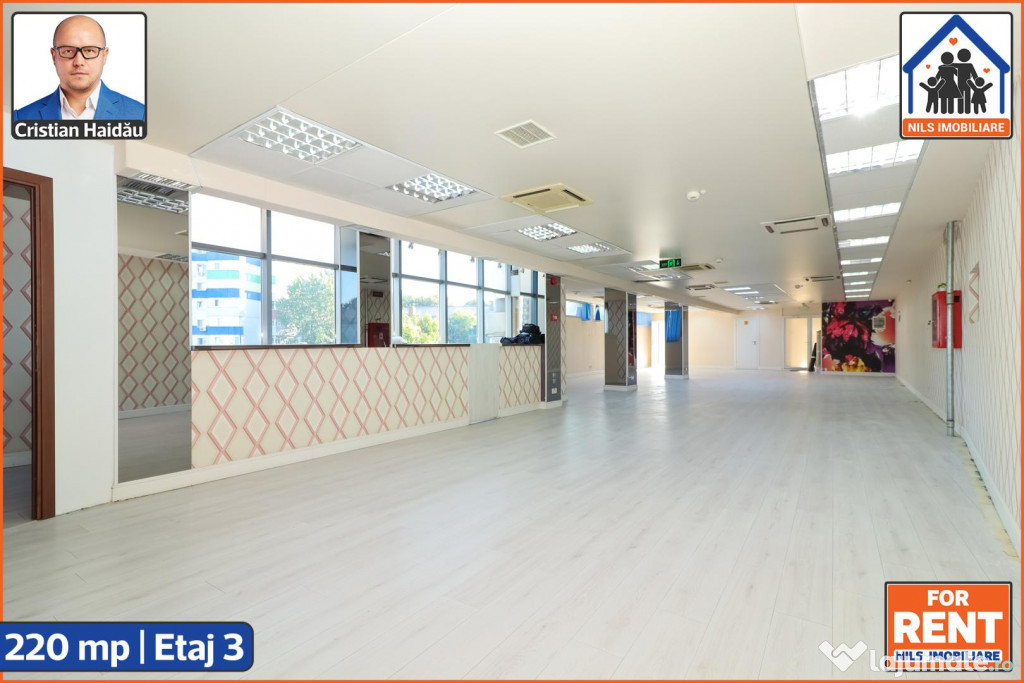 Spatiu birouri/comercial|220mp|Cladire moderna|Brancoveanu