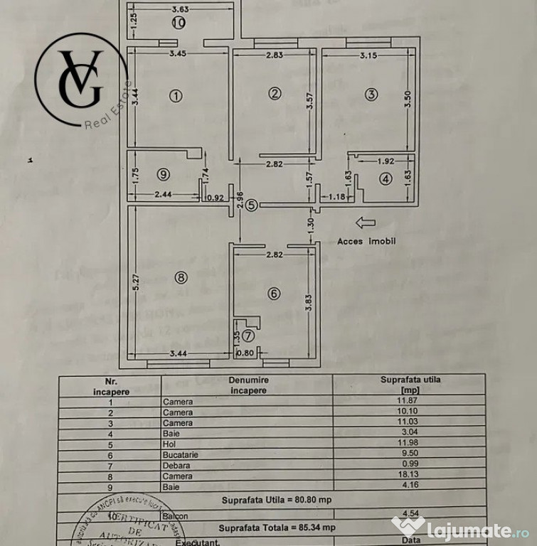 Apartament decomandat de 4 camere - zona Inel 1