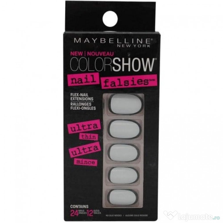 Unghii False, Maybelline, Colorama, 01 Ink Lined, 24 Bucati