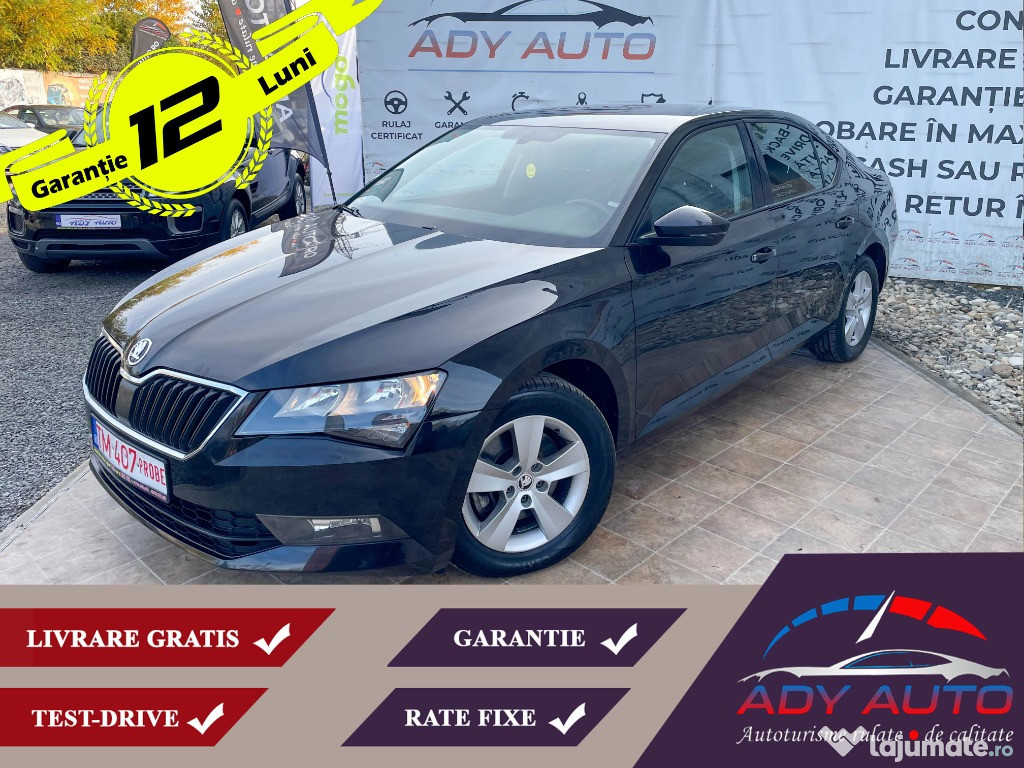 SKODA SUPERB 2,0 TDI . 150 Cp . An 2018 . Rate fixe . Garantie 12 luni