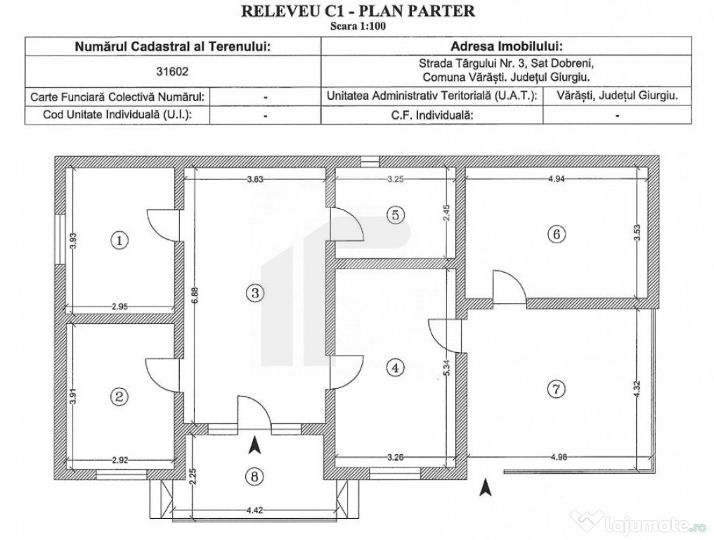 Casa 123 mp + Lot 336 mp Dobreni