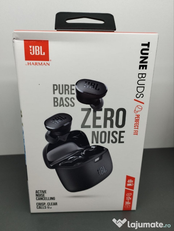 Vând căști JBL BY HARMAN TUNE BUDS ZERO NOISE