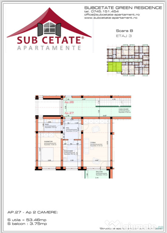 Proprietar, Apartament 2 Camere, subcetate city