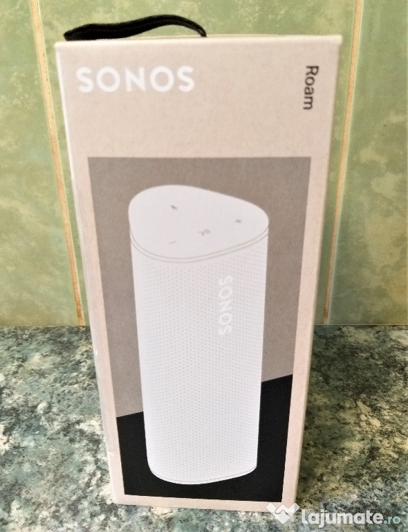 Boxa smart portabila wireless Sonos Roam Lunar White (noua-sigilata)