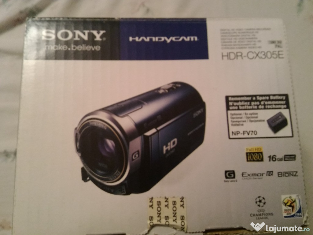 SONY Handycam HDR-CX305E foarte puțin folosită