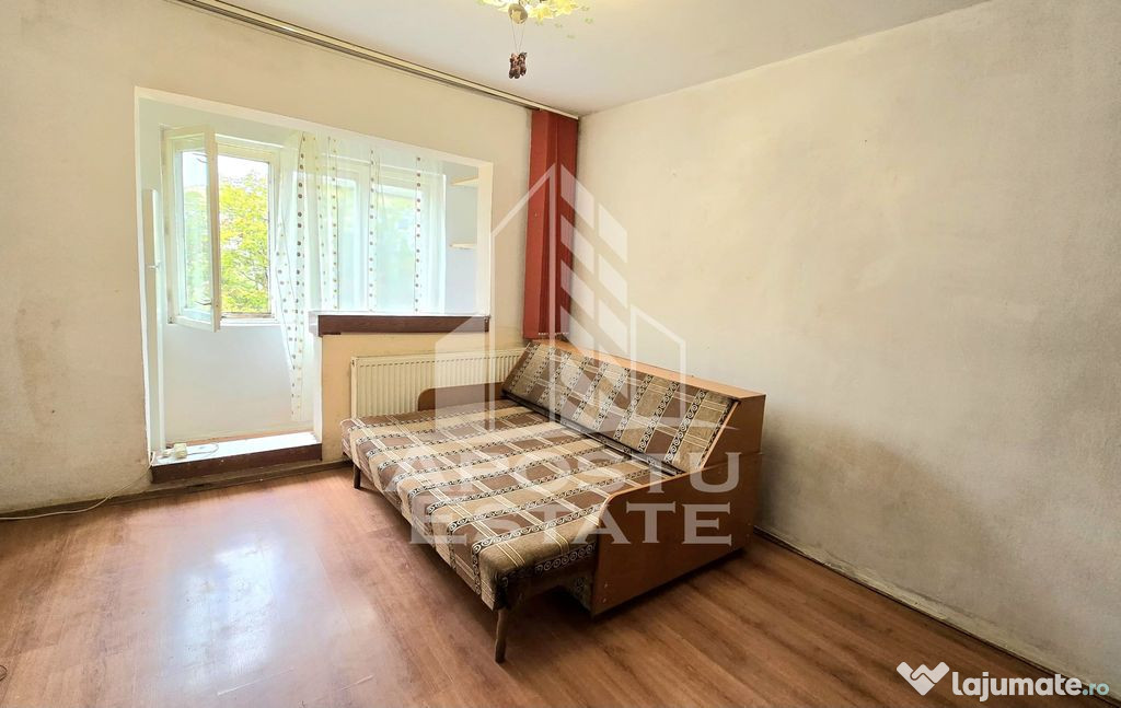 Apartament cu 1 camera, etaj intermediar, zona Lipovei