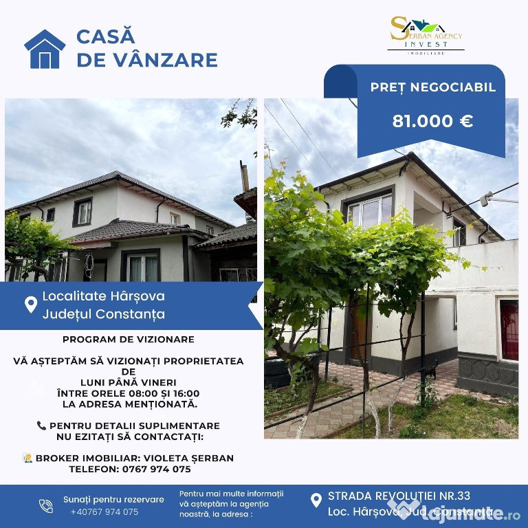 CASĂ DUPLEX P+1, HÂRȘOVA