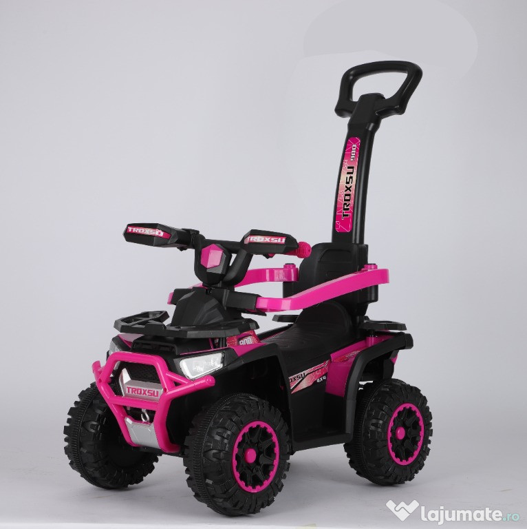 ATV electric cu maner pentru copii 3 in 1, Kinderauto Warrior 30W 6V