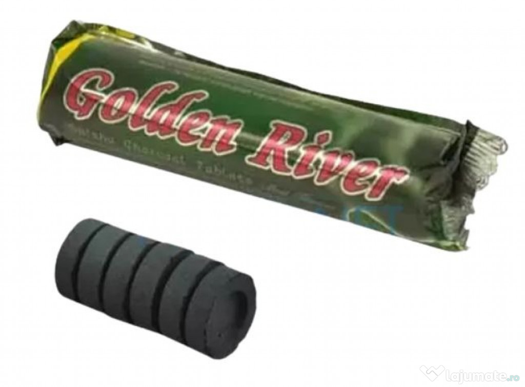 Carbuni Narghilea Golden River Menta (33 mm)